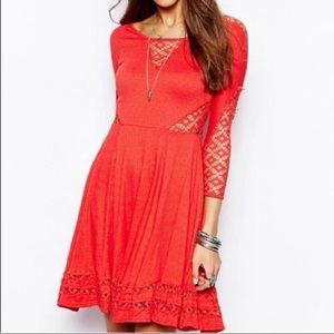 Free People To The Point Lace Dress M
